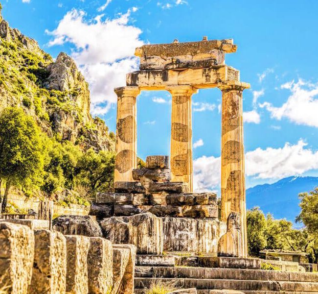 Ancient Delphi - Athena Pronea - Mythical Greece