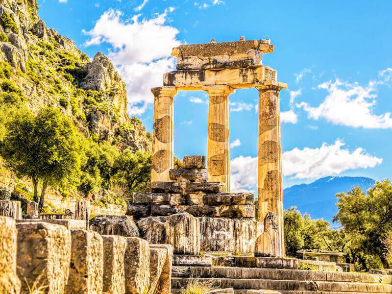 Ancient Delphi - Athena Pronea - Mythical Greece
