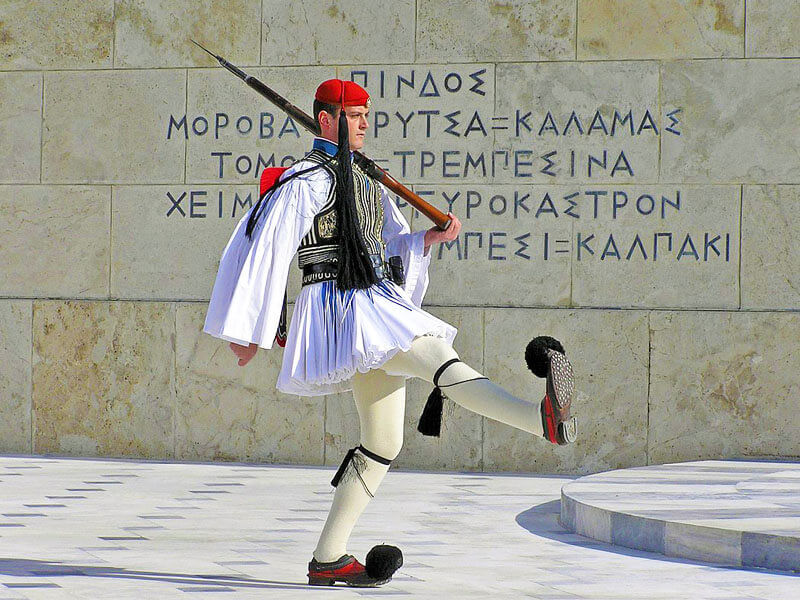 Athens - Greek Parliament - Evzonas - Mythical Greece