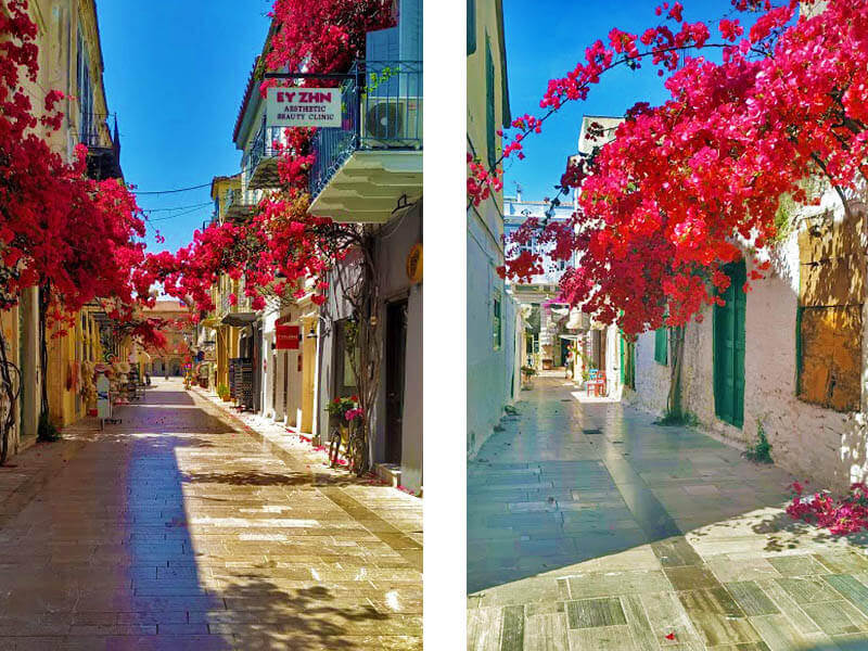 Nafplio - paved streets - Mythical Greece